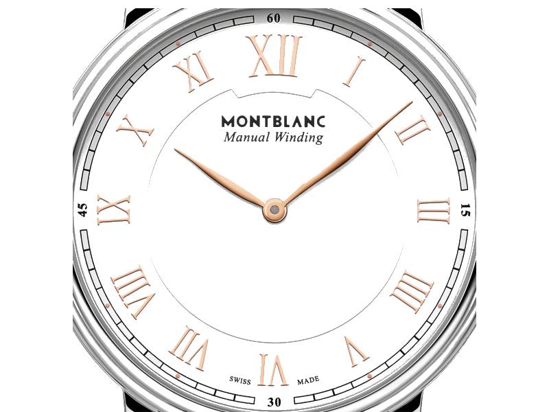 MECHANICAL STEEL/STEEL MEN'S WATCH TRADITION COLLECTION MONTBLANC 119963